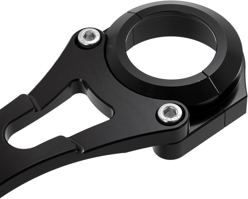 TOFR 49mm Fork Brace Stabilizer Shock Absorber CNC Anodised Aluminium for Harley Touring Road King FLHR Road Glide FLTR Street Glide FLHX Electra Glide FLHT 2014-UP Black - Image 5